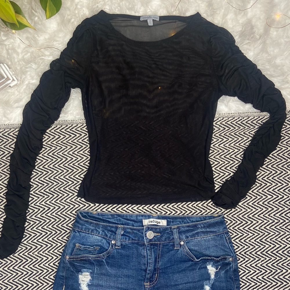 Charlotte Russe see through blouse for only $13